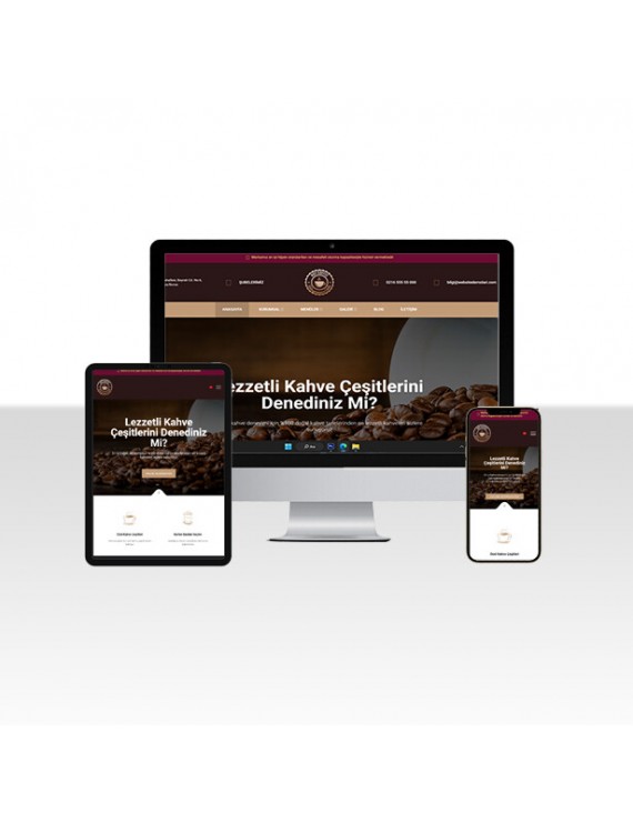 Cafe & Fastfood Web Sitesi Craft
