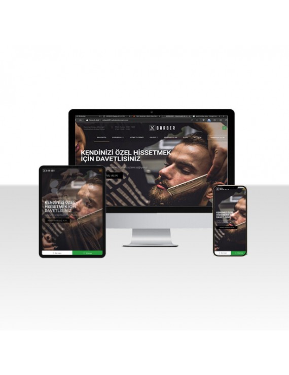 Berber / Kuaför Web Paketi Tarak