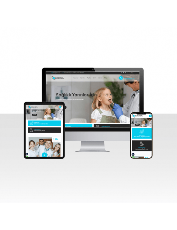 Çocuk Doktor / Muayene Web Sitesi Paketi - Doddo