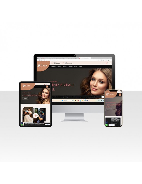 Cilt Merkezi ve Güzellik Salonu Web Sitesi Paketi - Rumi