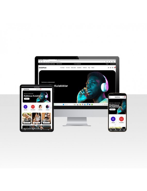 E-Ticaret Telefon ve Aksesuar Web Sitesi Paketi - Elma