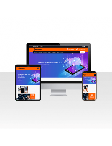 Cep Telefonu ve Telekomünikasyon Firması Web Paketi - Mobil