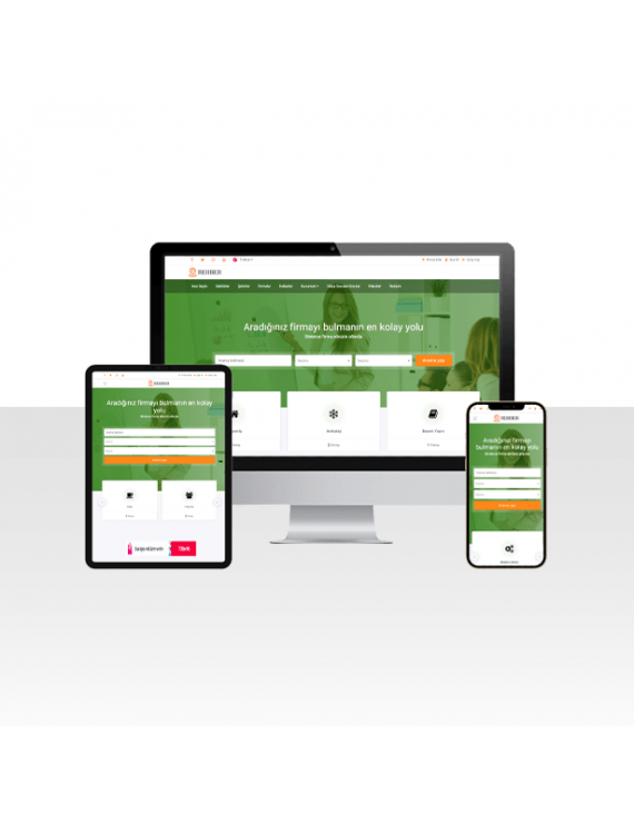 Firma ve Sektör Rehberi Web Sitesi Paketi - Çimen