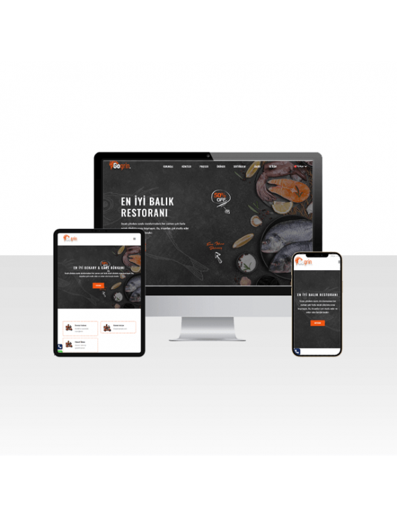 Balık Restaurant Hazır Web Sitesi Paketi - Roka