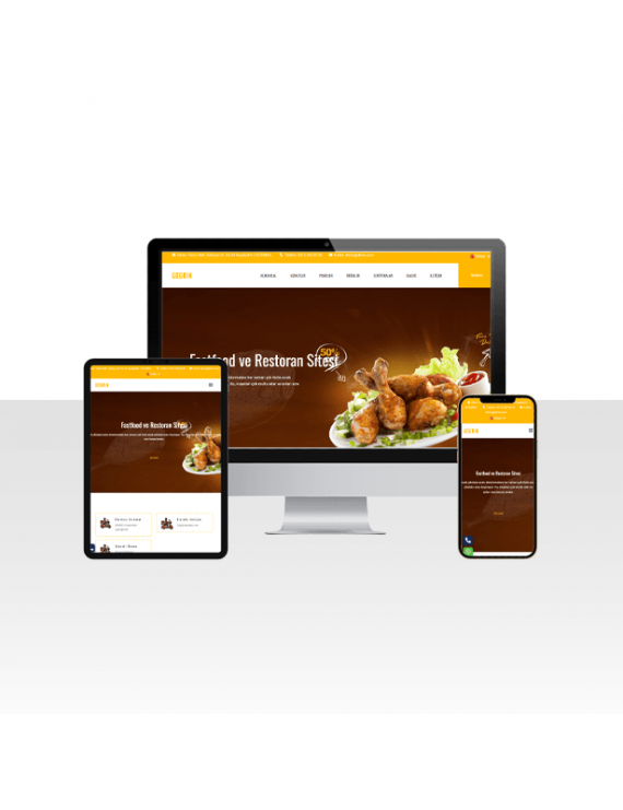 Kebapçı Restaurant Hazır Web Sitesi Paketi - Adana